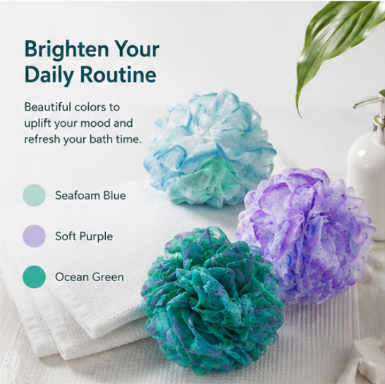 Bath Towel Soft Against the Skin Quick-Drying and Durable Ideal for Use After Exercising Showering or Washing Hands, Yellow and Purple
